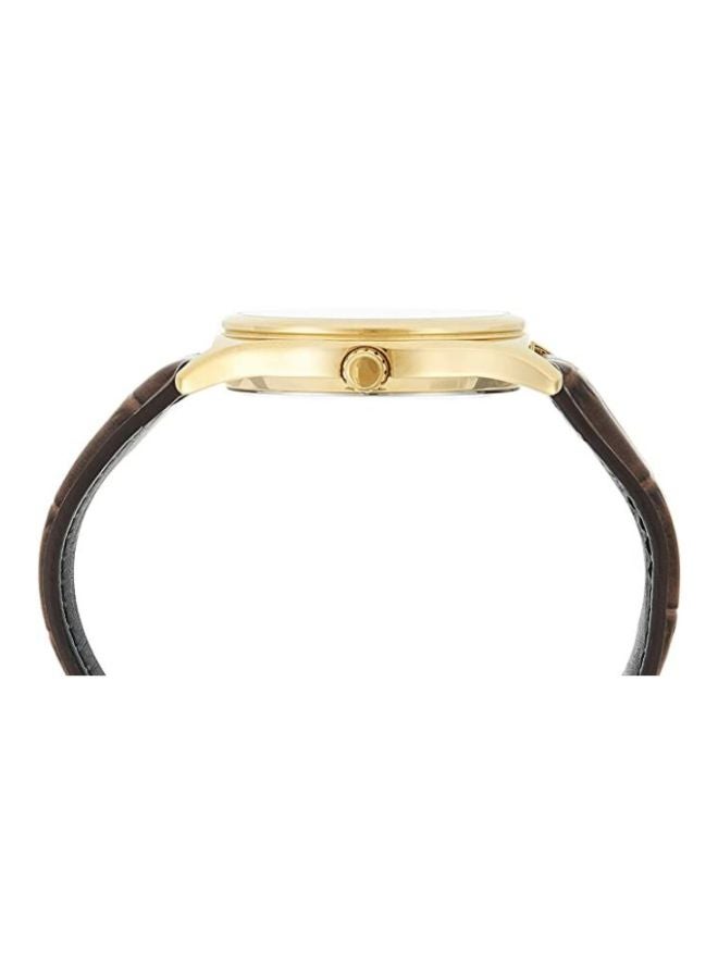 كاسيو ساعة يد بعقارب مقاومة للماء من إنتايسر طراز MTP-V006GL-7B - مقاس 45 مم - لون بني للرجال - Image 3