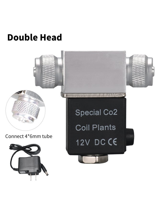 صمام ملف لولبي لمنظم نظام ثاني أكسيد الكربون الخاص بحوض السمك أسود/ فضي - Image 3