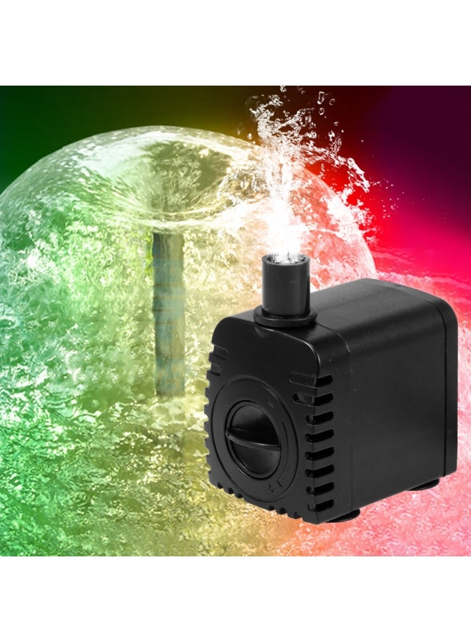 Generic Submersible Water Pump with 12 LED Light for Aquarium Black  - Image 2