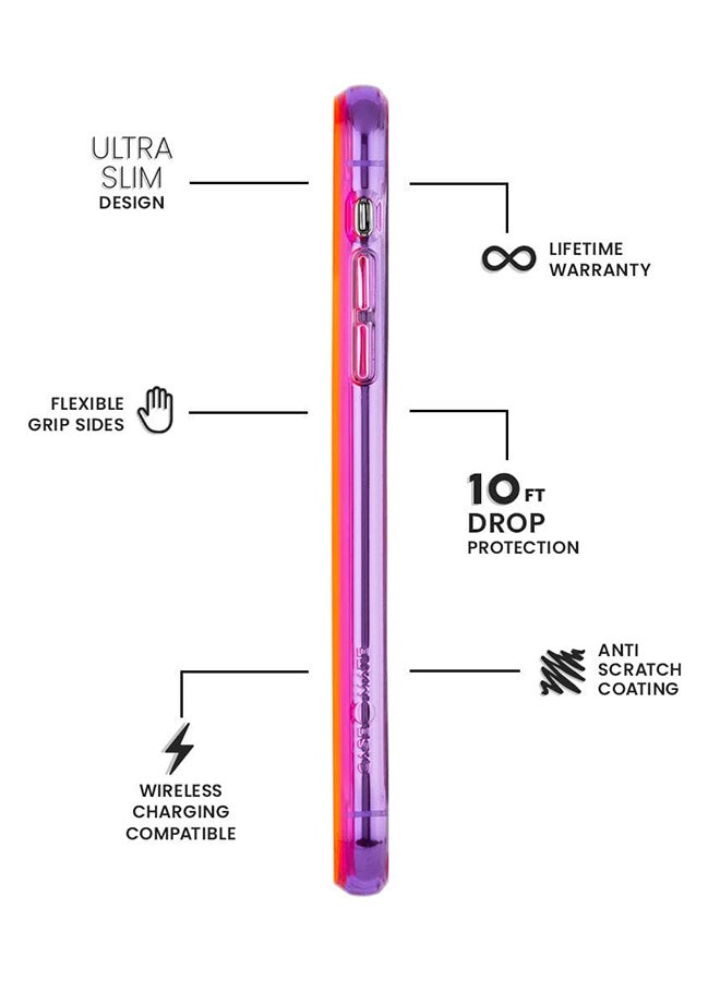 CASE-MATE - Gianni Case For Apple iPhone 11 Pro Max Tough Neon Pink/Purple - Image 1