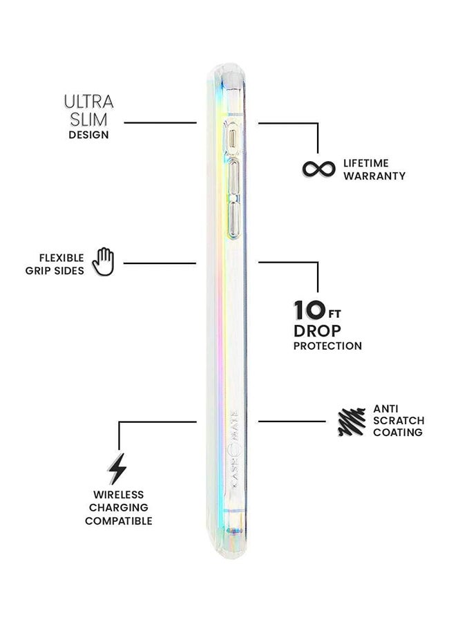 كايس مايت غطاء حماية جيمو لهاتف أبل آيفون 11 برو قزحي الألوان مع نمط تجاويف - Image 4