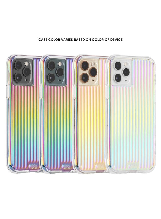 كايس مايت غطاء حماية جيمو لهاتف أبل آيفون 11 برو قزحي الألوان مع نمط تجاويف - Image 5