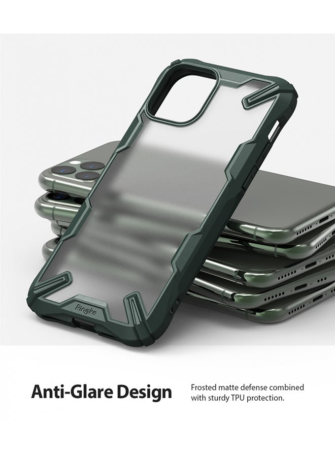 Ringke Fusion-X Ergonomic Transparent Shock Absorption TPU Bumper Mobile Cover For Apple iPhone 11 Pro Camo Black - Image 3