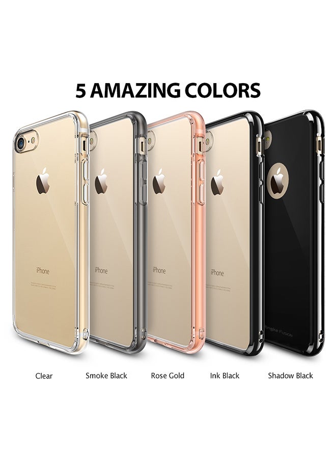 Ringke - Fusion Shock Absorption Transparent Tough Impact Alleviation Technology Raised Bezel Shield Cover For Apple iPhone SE 2020/iPhone 8/7 Clear - Image 1