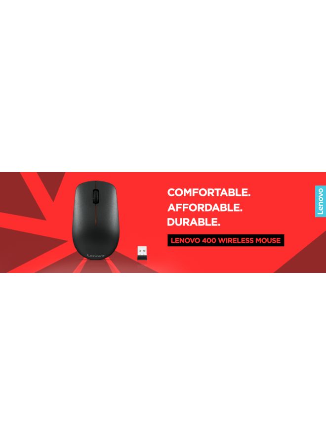 Lenovo - 400 Wireless Mouse Black - Image 1