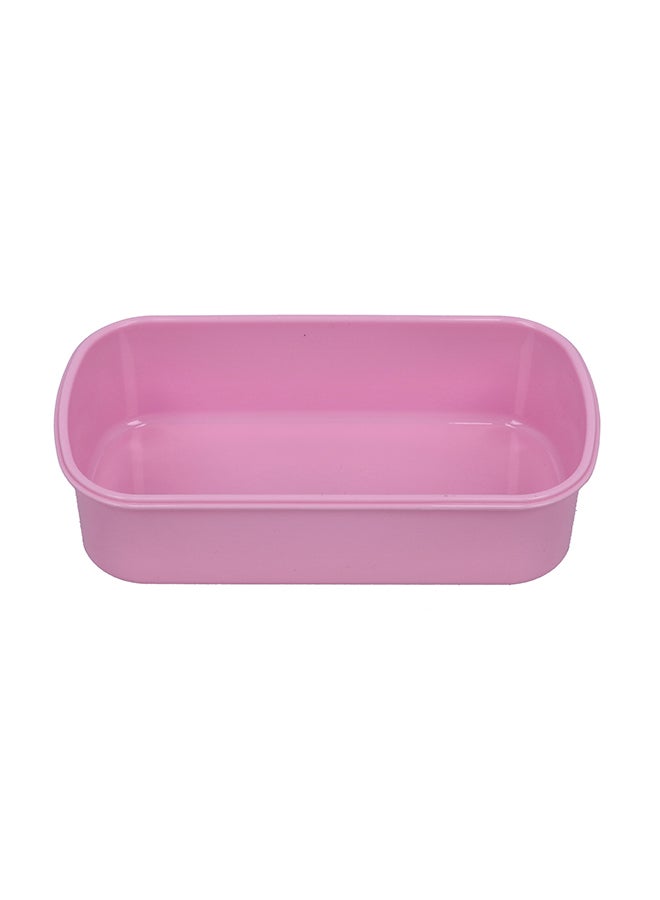 Royalford 2Layer Airtight Lunch Box 1+2 Compartments With Spoon Bpa Free 100% Food Grade Meterial Pink/White 1.4Liters  - Image 5