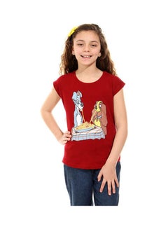 Lady And The Tramp T-Shirt Dark Red