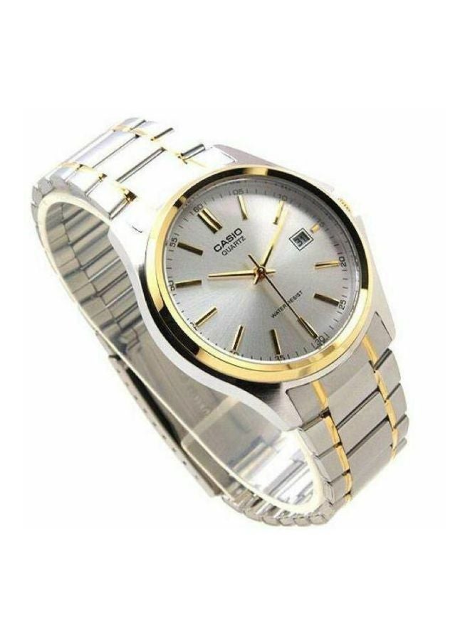 كاسيو ساعة يد إنتايسر بعقارب طراز LTP 1183 G - 7A - 29 مم - فضي/ذهبي للنساء - Image 5