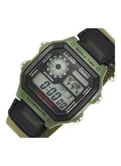 CASIO Men's Youth Digital Watch AE-1200WHB-3B - 39 mm - Green/Black  - Image 4