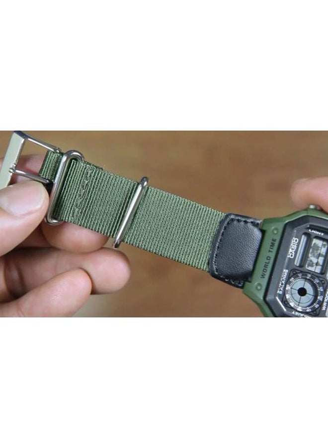 CASIO - Men's Youth Digital Watch AE-1200WHB-3B - 39 mm - Green/Black - Image 1