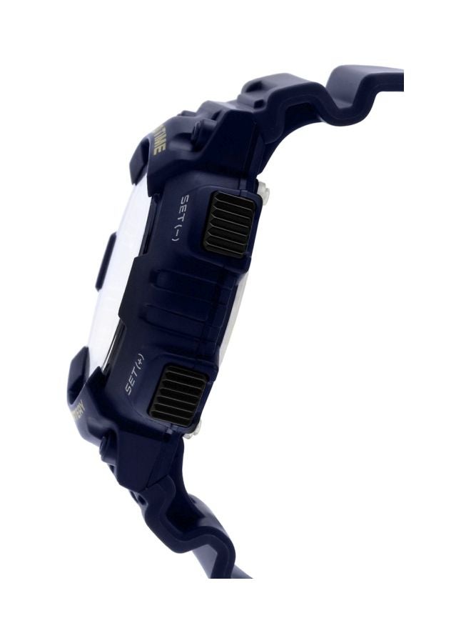 كاسيو ساعة يد رقمية وبعقارب مقاومة للماء طراز AEQ-110W-2A - 52 مم - أزرق للرجال - Image 3