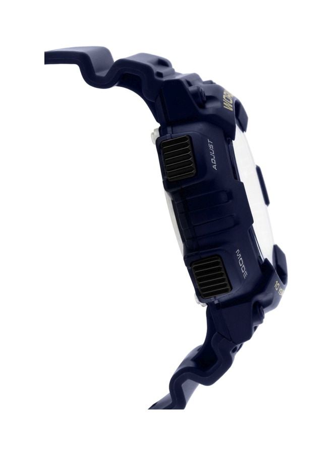 كاسيو ساعة يد رقمية وبعقارب مقاومة للماء طراز AEQ-110W-2A - 52 مم - أزرق للرجال - Image 4