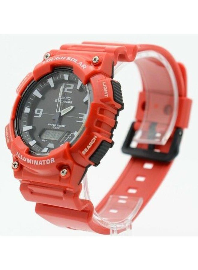 CASIO - Men's Resin Analog & Digital Wrist Watch AQ-S810WC-4A - 47 mm - Red - Image 1