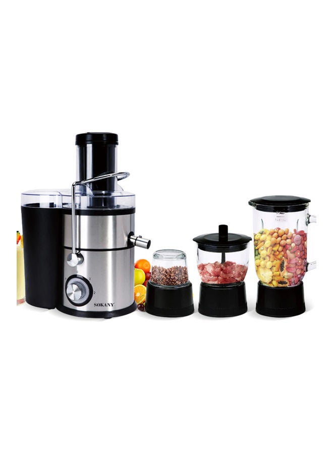 sokany 4-In-1 Mixer Juicer 3.0 L 1000.0 W Sokany-SK629 Black/Silver/Clear - Image 1