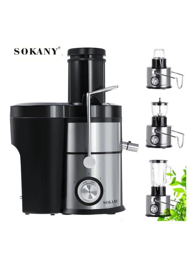 sokany 4-In-1 Mixer Juicer 3.0 L 1000.0 W Sokany-SK629 Black/Silver/Clear - Image 5