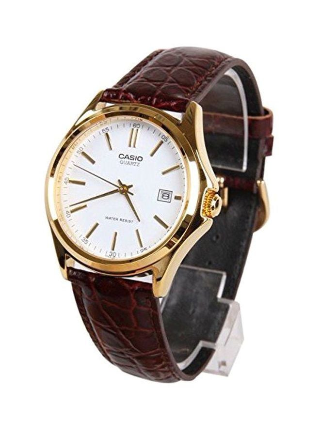 CASIO Men's Men's Leather Analog Watch MTP-1183Q-7A - 38 mm  - Image 5