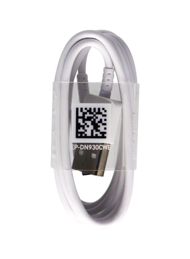 Samsung - Type-C Data Cable White/Silver - Image 1