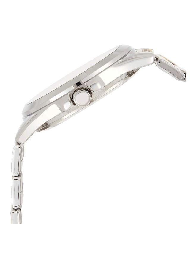 كاسيو ساعة يد بعقارب مقاومة للماء طراز MTP-1381G-9A - قياس 47 مم - فضي/ذهبي للرجال - Image 3