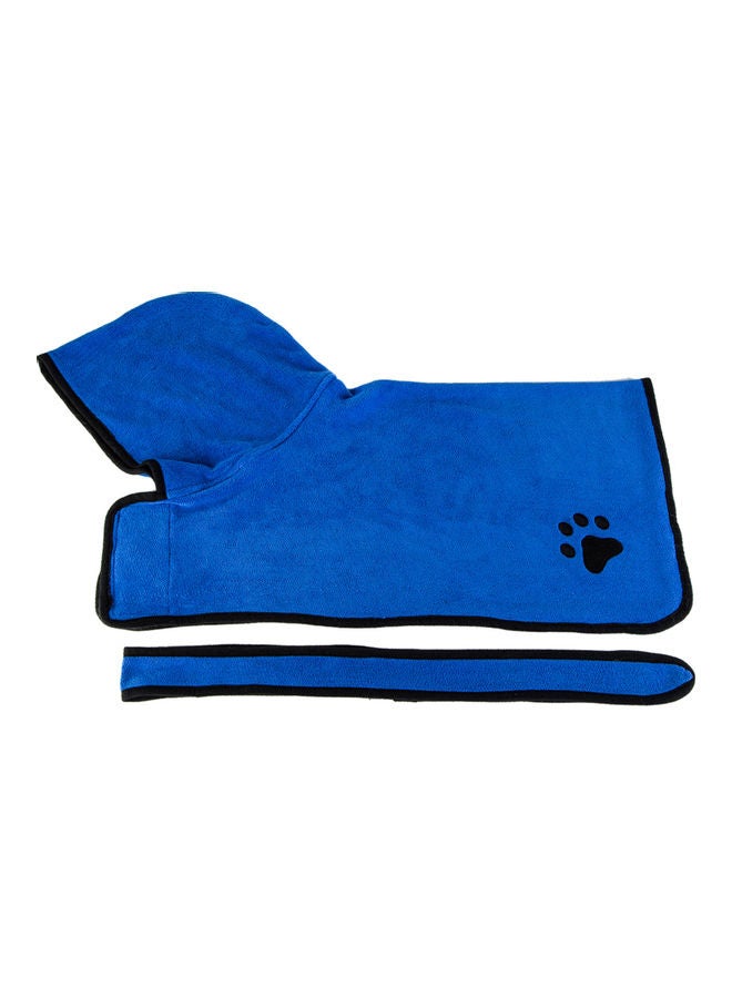 Dog Bath Towel With Hood Belt Blue 27x4x20cm - Image 1