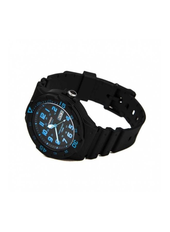 كاسيو ساعة يد بعقارب مقاومة للماء من سلسلة يوث طراز MRW-200H-2B - مقاس 48 مم - لون أسود للرجال - Image 4
