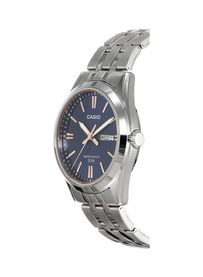 CASIO - Men's Enticer Analog Watch MTP-1335D-2A - 44 mm - Silver - Image 1