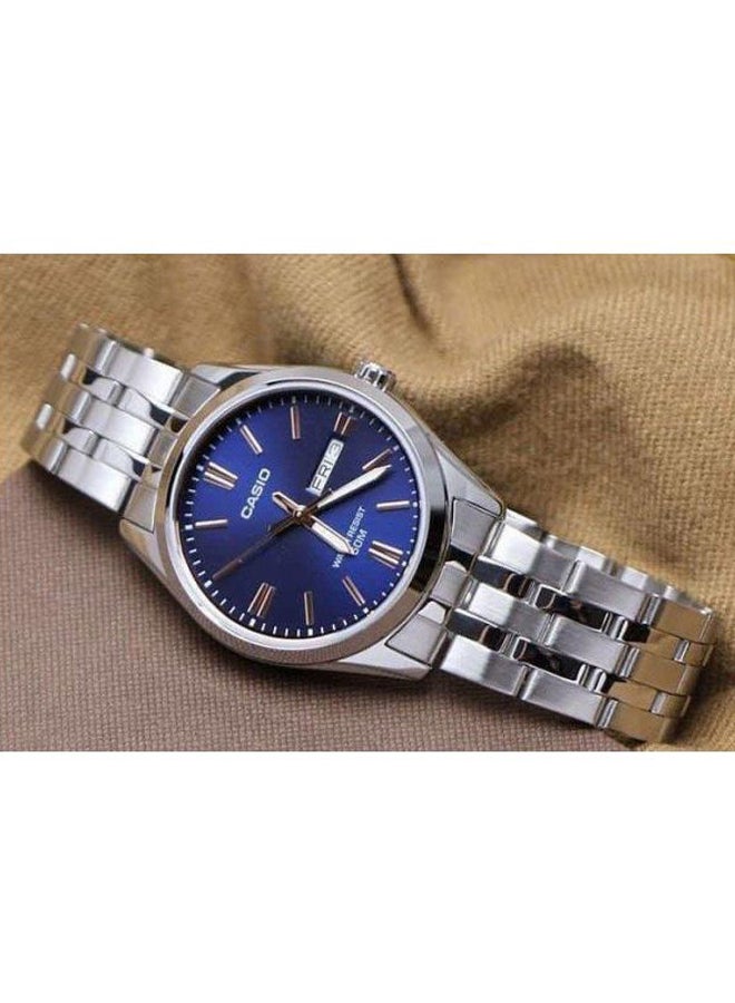 CASIO - Men's Enticer Analog Watch MTP-1335D-2A - 44 mm - Silver - Image 1