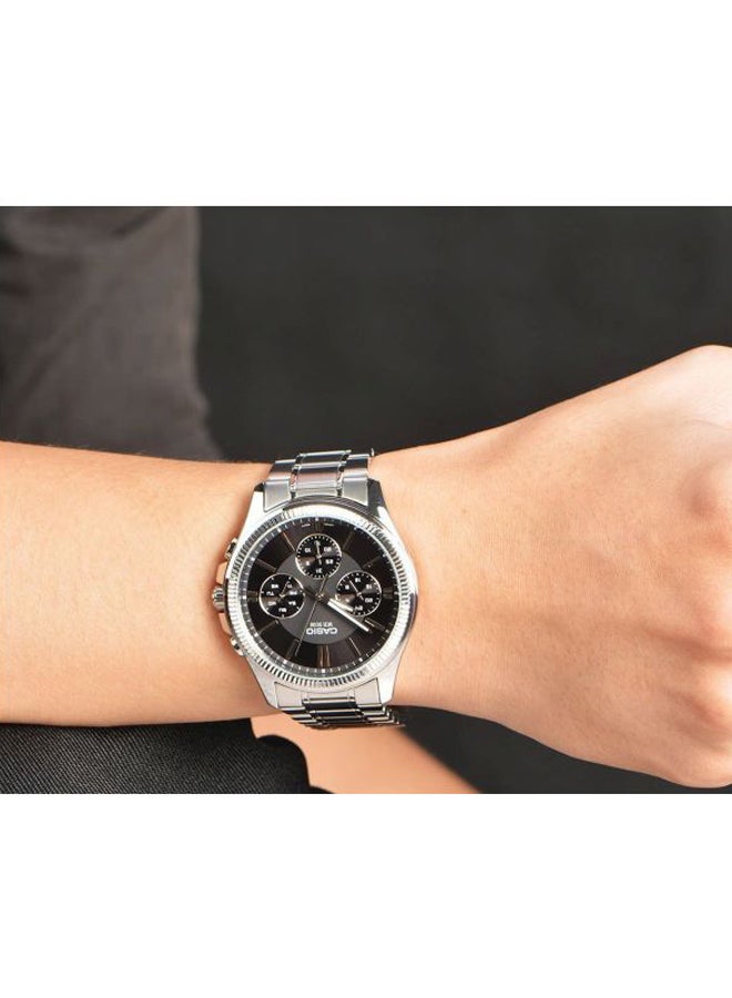 CASIO - Men's Water Resistant Chronograph Watch MTP-1375D-1A - 42 mm - Silver - Image 1
