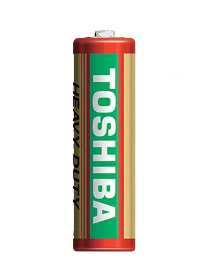 Toshiba 4 Piece Heavy Duty AA Battery Pack Green/red/white - Image 3