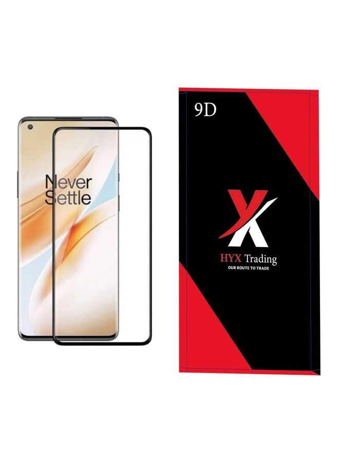 HYX Tempered Glass Screen Protector For OnePlus 9 Black/Clear - Image 2
