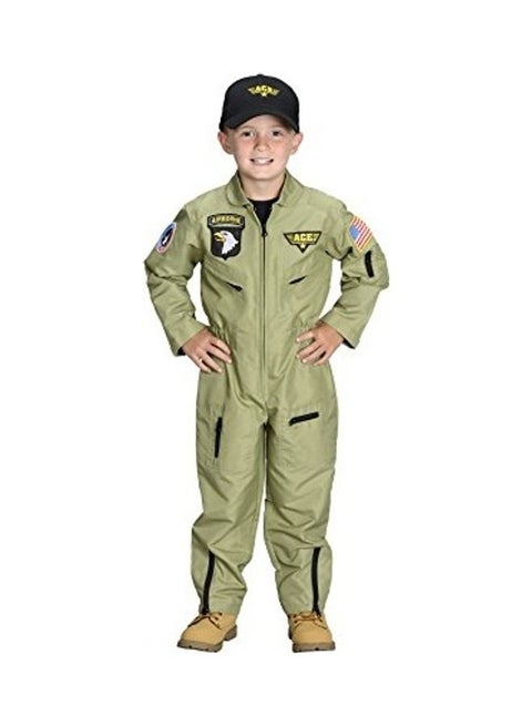 Jr. Fighter Pilot Suit With Cap 11inch