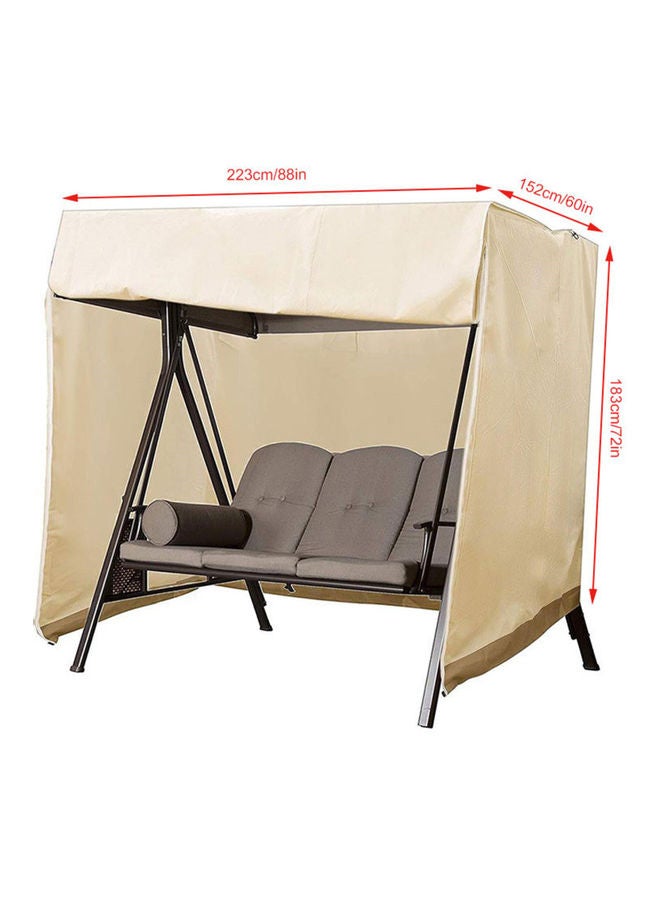 Generic Garden Hanging Chair Protection Cover Beige  - Image 5