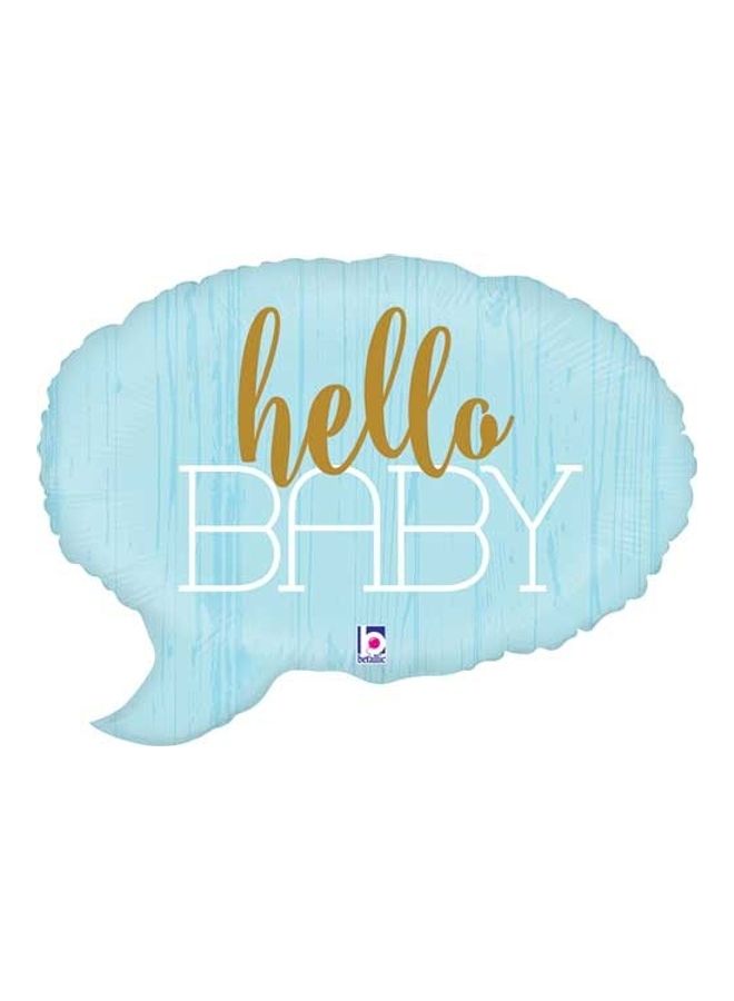بالون مطبوع بعبارة "Hello Baby"