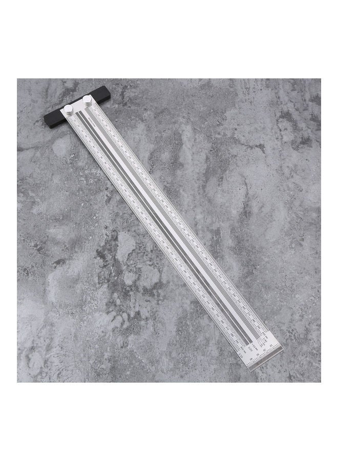 Stainless Steel Marking Line Ruler T-shaped White  - Image 3