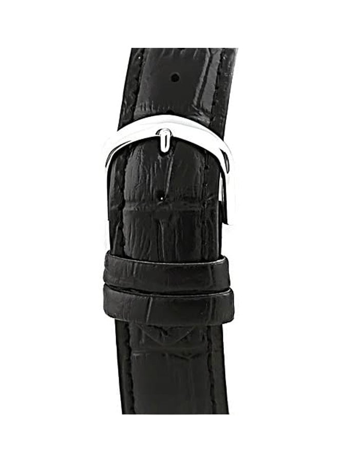 CASIO - Men's Leather Analog Wrist Watch MTP1183E7ADF - 40 mm - Black - Image 1