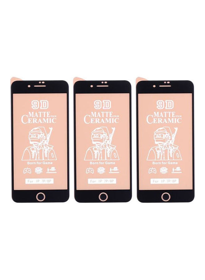 Dragon Ceramic Antifingerprint Screen Protector For Iphone 7 Plus Pack Of 3 Black