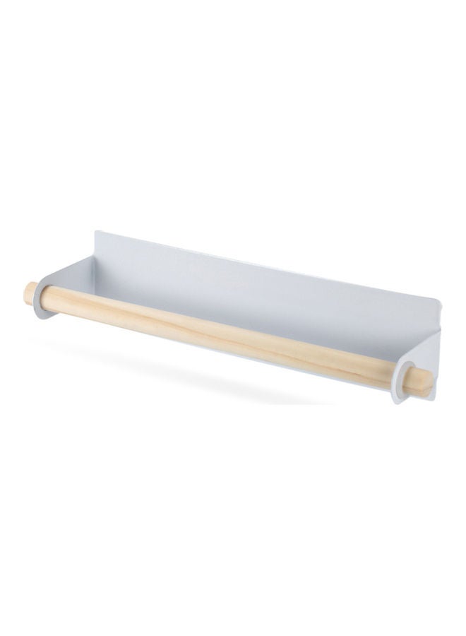 Self-adhesive Single Pole Towel Holder White 26.00 x 6.00 x 6.50cm - Image 1