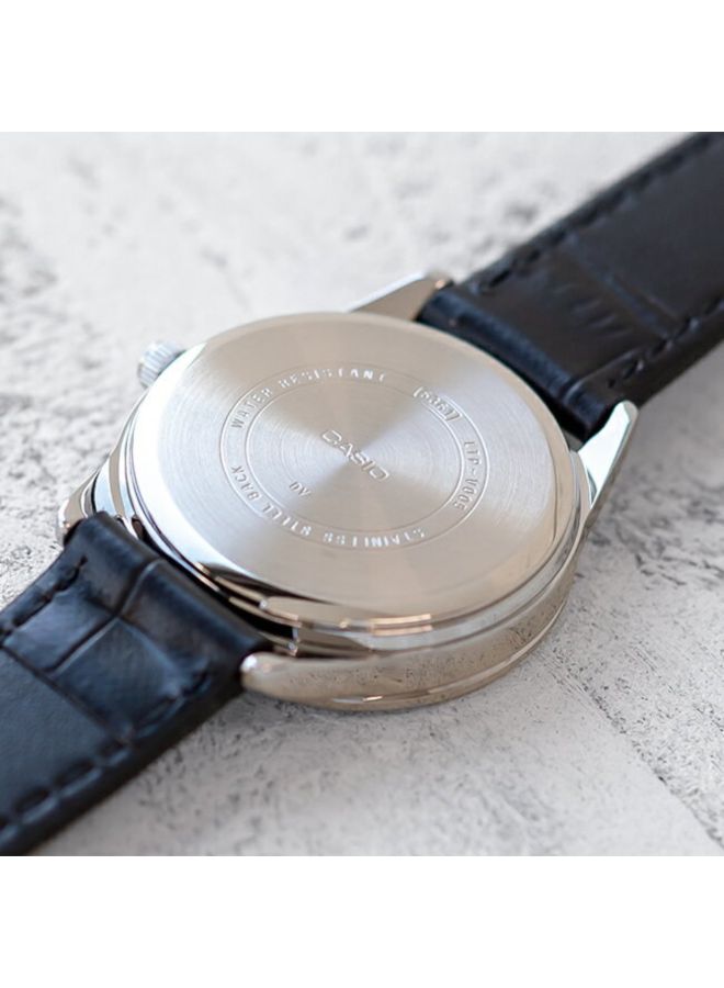 CASIO Women's Water Resistant Leather Analog Watch LTP-V005L-1B - 28 mm - Black - Image 5