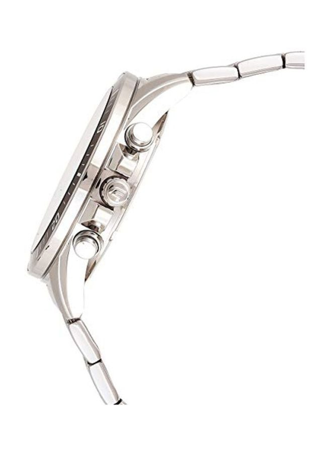 كاسيو ساعة يد إديفيس كرونوغراف طراز EFR-552D-1A3VUDF - قياس 47 مم - لون فضي للرجال - Image 3