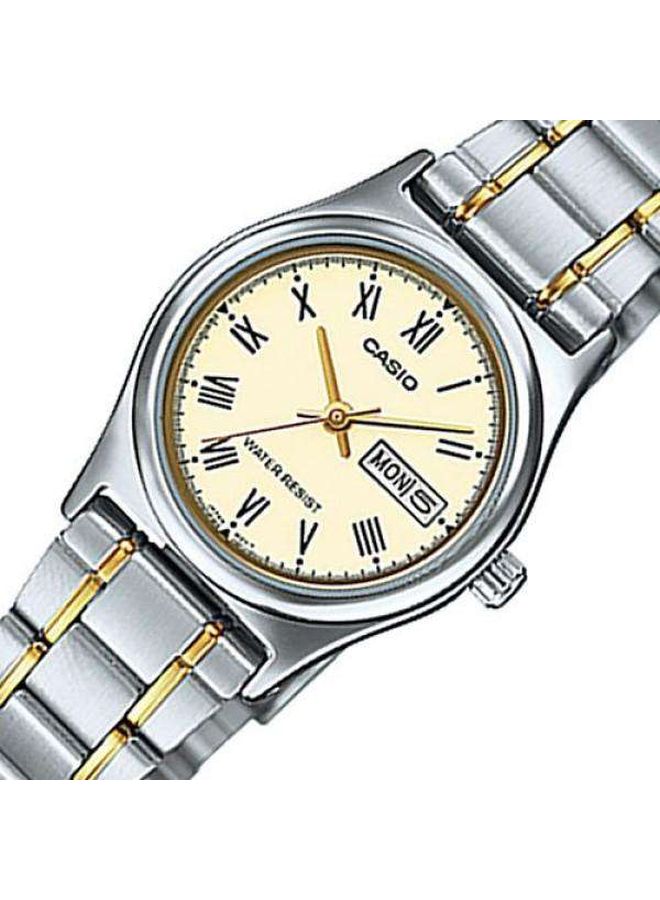 CASIO Women's Dress Analog Watch LTP-V006SG-9B - 25 mm - Silver/Gold - Image 4