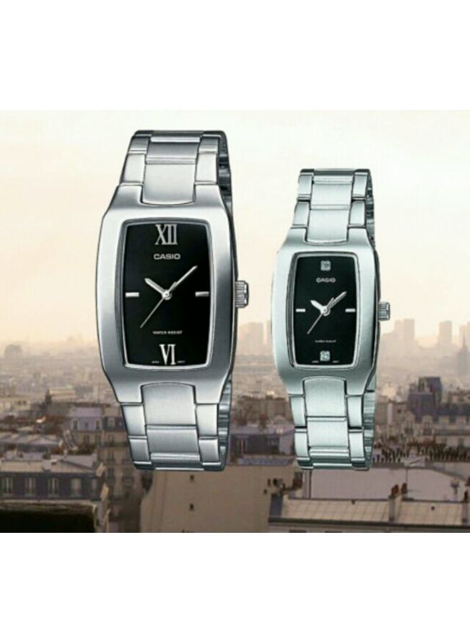 CASIO - Water Resistant Analog Couple Watch Set MTP/LTP-1165A-1C2 - Image 1