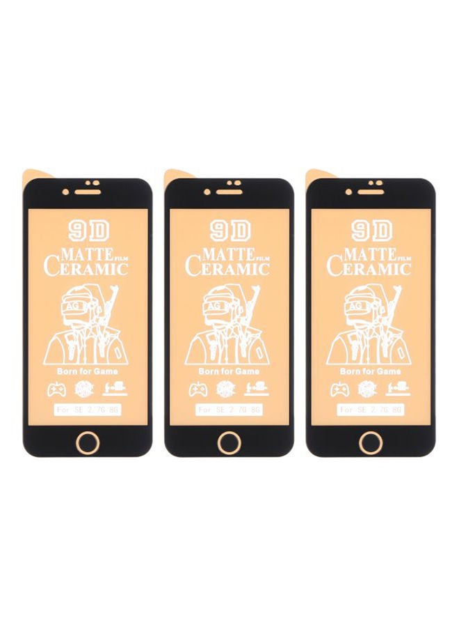 Dragon Ceramic Antifingerprint Screen Protector For Iphone 7 Pack Of 3 Black