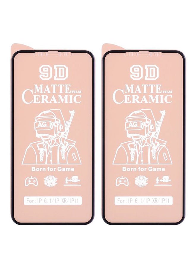 Dragon Ceramic Antifingerprint Screen Protector For Iphone 11 Pack Of 2 Black 