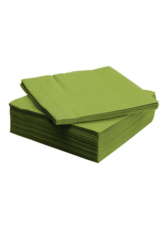 Paper Napkin Medium 50 Packs Green 50cm 