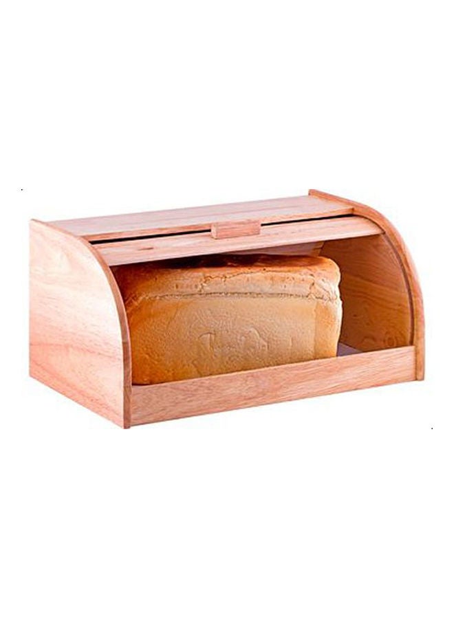 Wooden Roll Top Bread Bin Woody 36.5X28.5X18.8cm  - Image 1