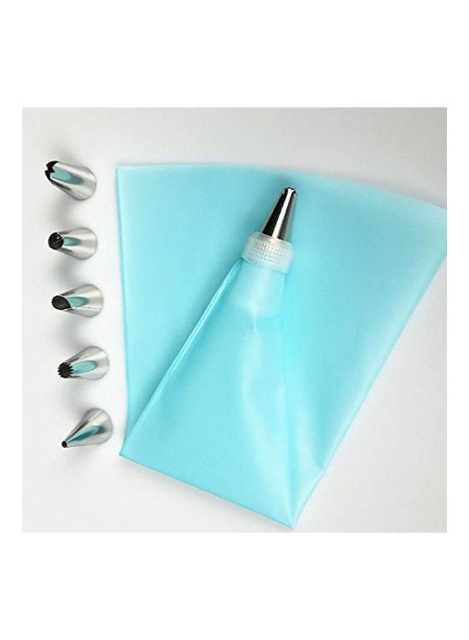 Generic Set Silicone Kitchen Accessories Icing Piping Cream Pastry Bag 8 Pcs Multicolour 
