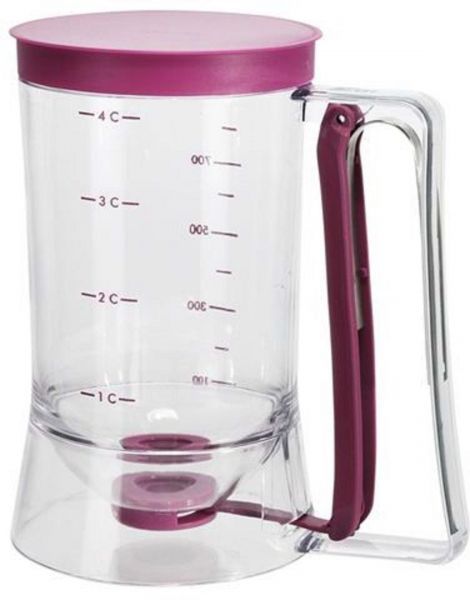 Generic - Icome Cupcake Pancake Cake Batter Dispenser Mix Pastry Jug Baking Maker Clear 19.6X17.6X11.8cm - Image 1