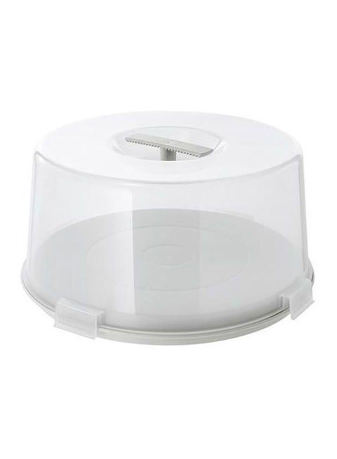Krispig Plastic,White - Cake Carrier Clear 36X17cm