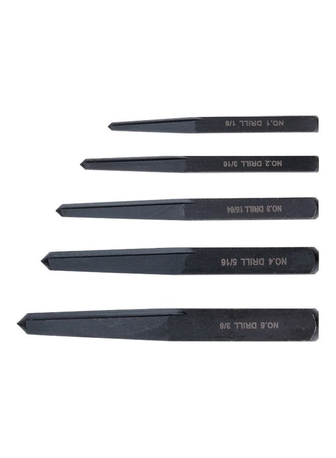 MTX 5-Piece Straight Square Drill Bit Set Grey