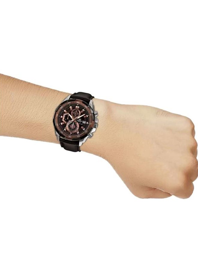 CASIO Men's Casual Chronograph Watch EFR 539 L - 5A - 50 mm - Brown - Image 5