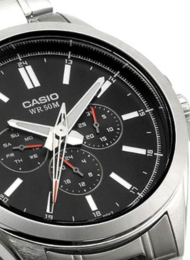 CASIO Men's Water Resistant Analog Watch MTP-SW300D-1A - 55 mm - Silver - Image 5